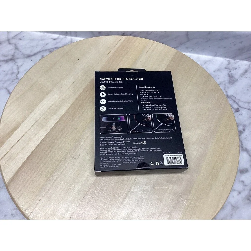 Metal Gear Solid Snake Eater 15W Wireless Charging Pad USB-C iPhone Samsung